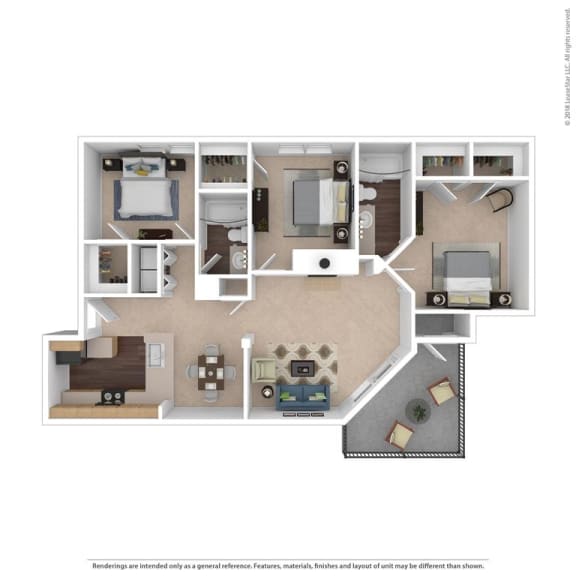 1, 2 & 3 Bedroom Apartments in Greenville, SC Beacon Ridge